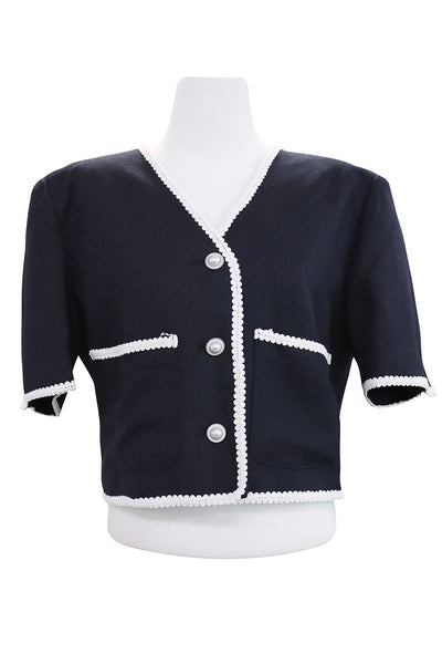 Elina Contrast Trim Jacket