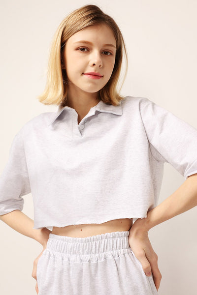 Ruby Cropped Lounge Shirt