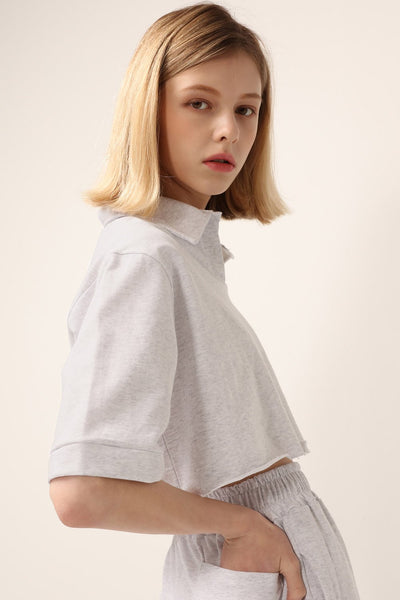 Ruby Cropped Lounge Shirt