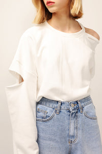 Lydia Cutout Sleeve Sweatshirt