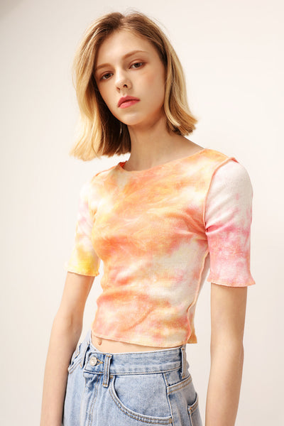 Naomi Tie Dye Crop Top