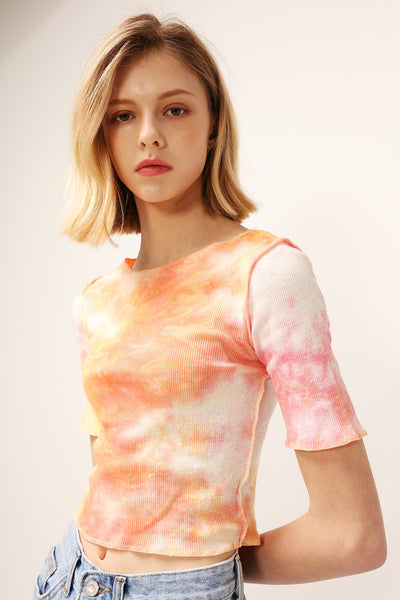 Naomi Tie Dye Crop Top