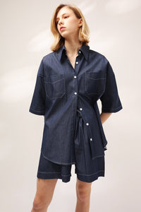 Chloe Boyfriend Fit Denim Shirt