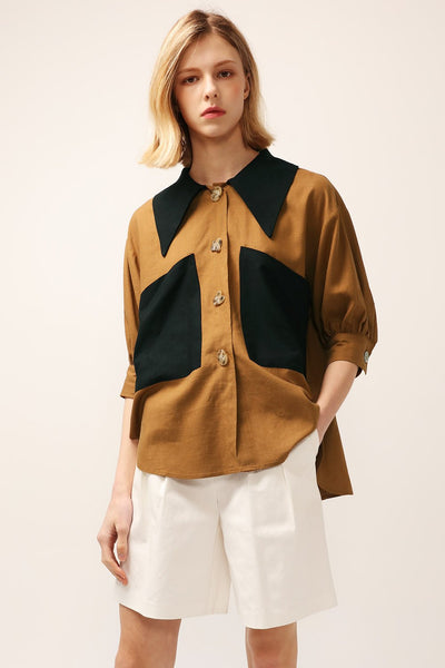 Sara Big Pocket Shirt