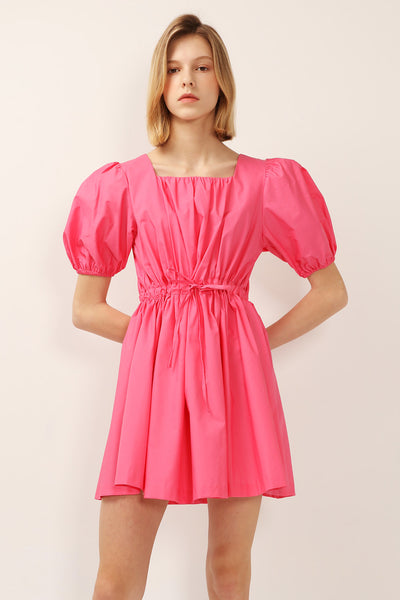 Julie Puff Sleeve Sweetheart Dress