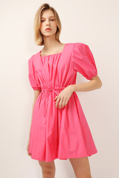 Julie Puff Sleeve Sweetheart Dress