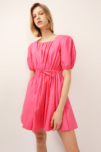 Julie Puff Sleeve Sweetheart Dress