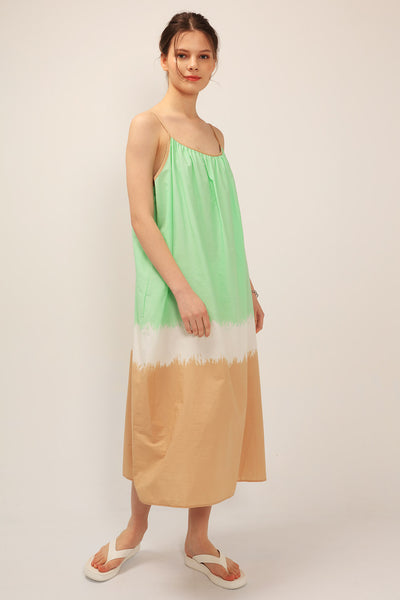 Talia Two-Tone Maxi Dress