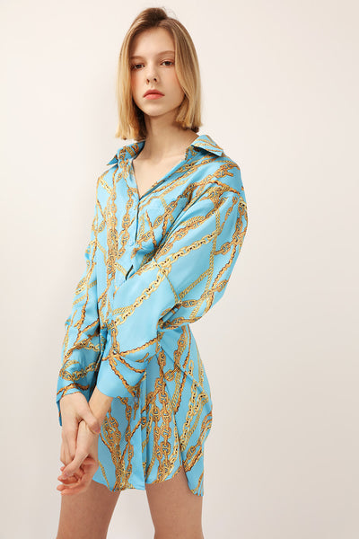 Remy Printed Satin Dress