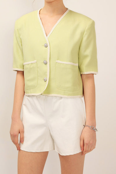 Elina Contrast Trim Jacket