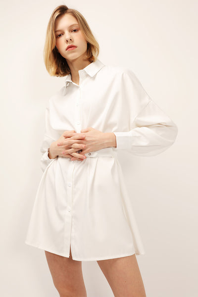 Marie Belted Waist Shirt Dress