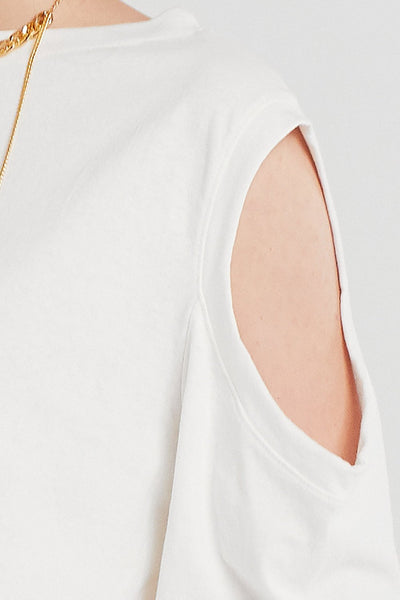 Leah Cutout Sleeve T-shirt