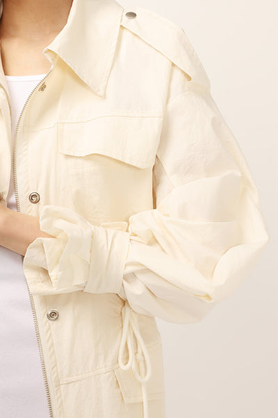 Lana Puff Sleeve Safari Jacket