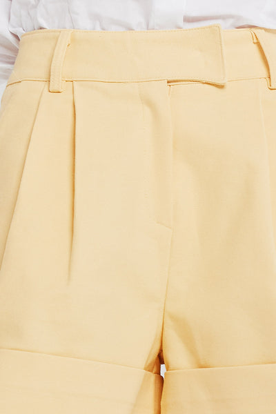 Josephine Cuffed Hem Pintuck Shorts