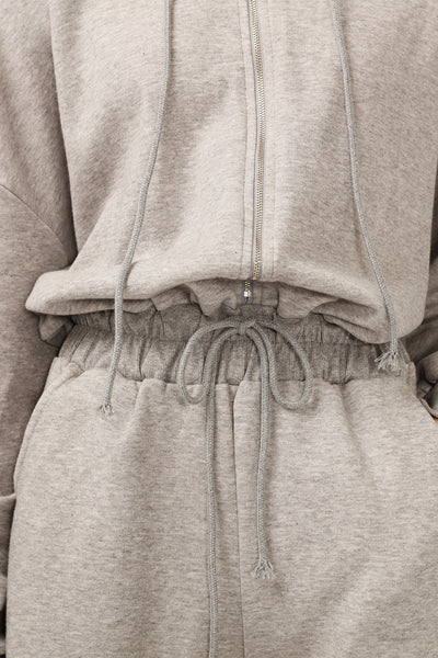 Leslie Zip-Up Hoodie Romper